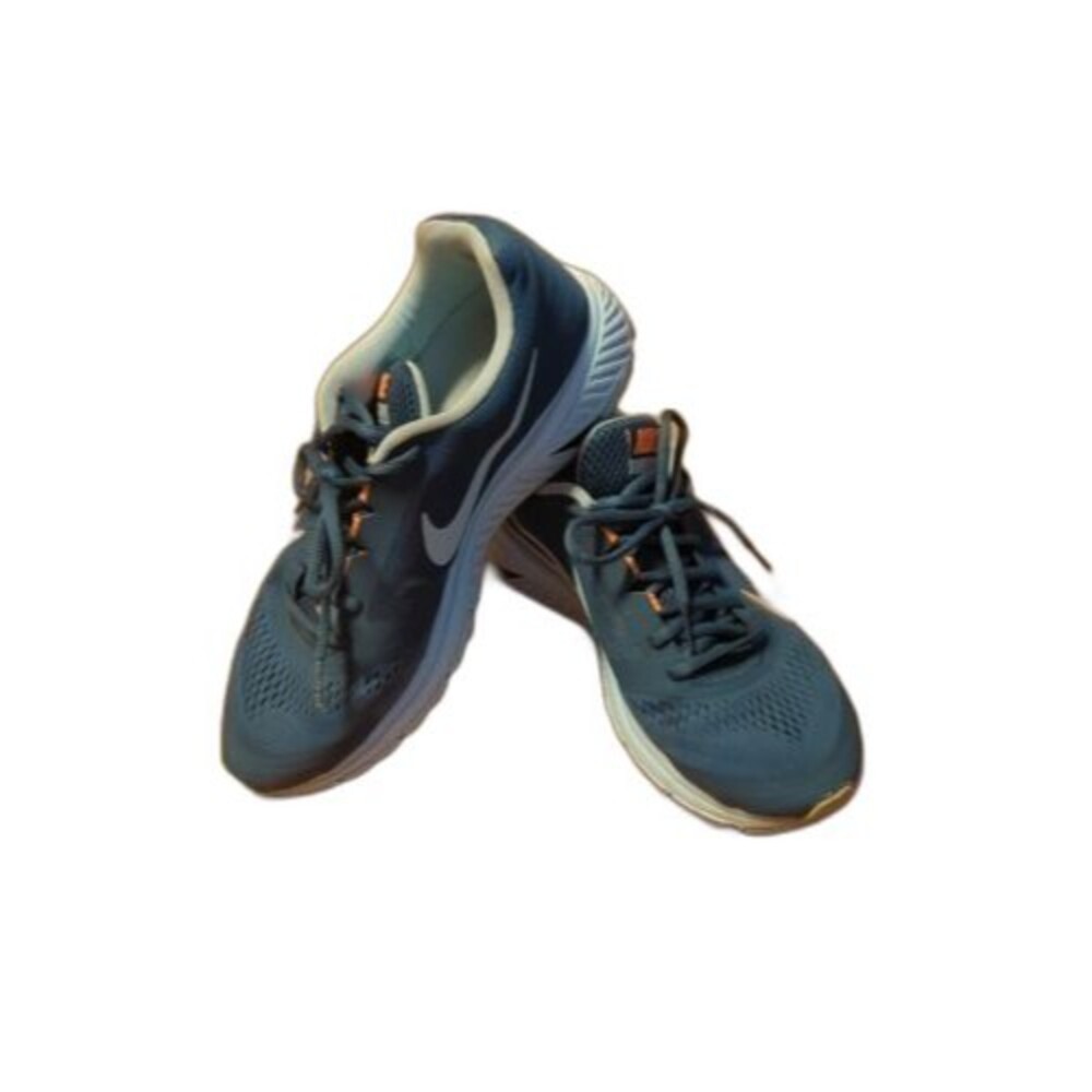 Nike Zoom Structure 17 Running Shoes Womens 9.5 Green Orange 615588-380
